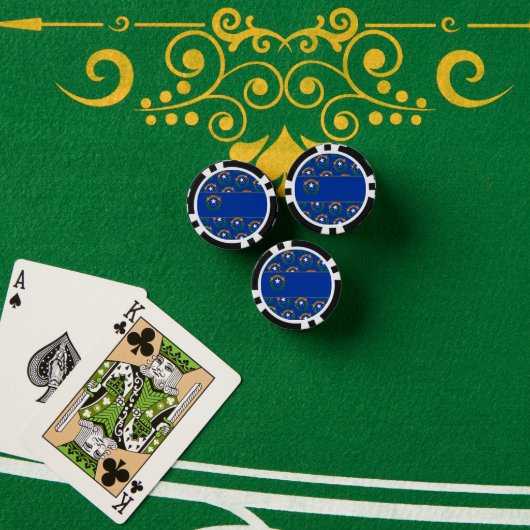 Lot De Jeton De Poker Drapeau du Nevada (Table de poker (pile))