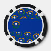 Lot De Jeton De Poker Drapeau du Nevada (Verso)