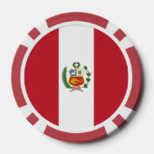 Lot De Jeton De Poker Drapeau du Pérou (Verso)