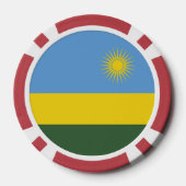 Lot De Jeton De Poker Drapeau du Rwanda (Verso)