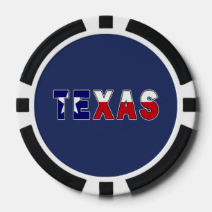 Lot De Jeton De Poker Drapeau du Texas