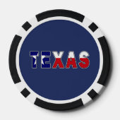 Lot De Jeton De Poker Drapeau du Texas (Verso)
