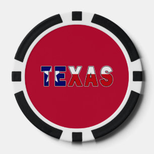 Lot De Jeton De Poker Drapeau du Texas