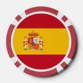 Lot De Jeton De Poker Drapeau espagnol (Verso)