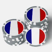 Lot De Jeton De Poker Drapeau français (Empiler)