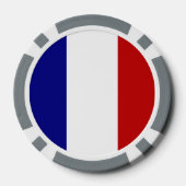 Lot De Jeton De Poker Drapeau français (Verso)