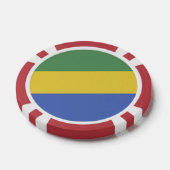 Lot De Jeton De Poker Drapeau Gabon (Simple)
