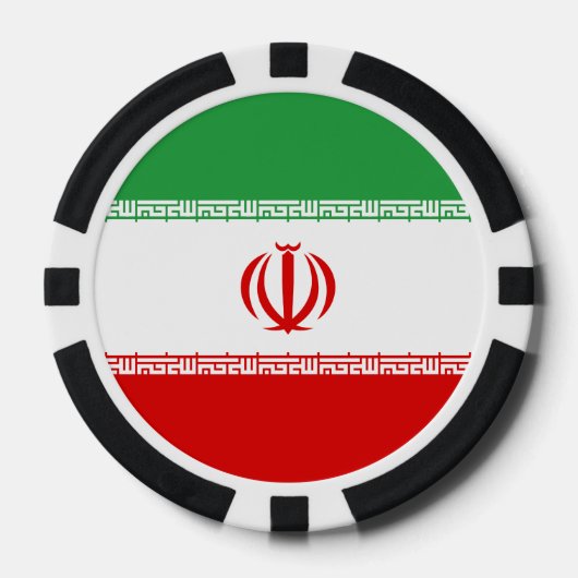 Lot De Jeton De Poker Drapeau Iran (Recto)