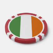 Lot De Jeton De Poker Drapeau irlandais (Simple)