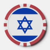 Lot De Jeton De Poker Drapeau Israël (Recto)