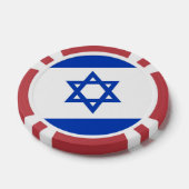Lot De Jeton De Poker Drapeau Israël (Simple)