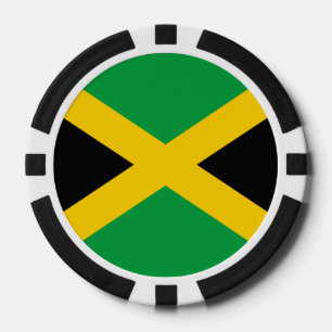 Lot De Jeton De Poker Drapeau jamaïcain