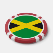 Lot De Jeton De Poker Drapeau jamaïcain (Simple)