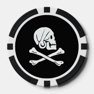 Lot De Jeton De Poker Drapeau Pirate de Henry Every