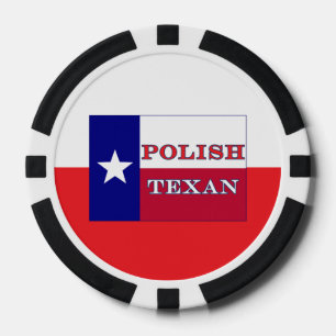 Lot De Jeton De Poker Drapeau texan polonais