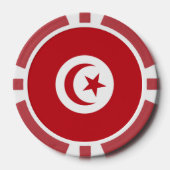 Lot De Jeton De Poker Drapeau tunisien (Recto)