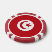 Lot De Jeton De Poker Drapeau tunisien (Simple)