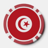 Lot De Jeton De Poker Drapeau tunisien (Verso)
