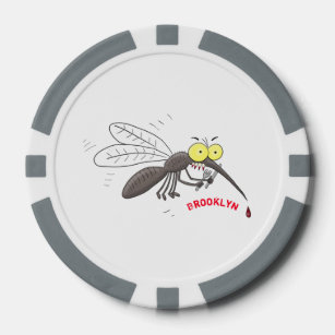 Lot De Jeton De Poker Drôle dessin d'insecte moustique