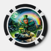 Lot De Jeton De Poker Drôle heureux leprechaun (Verso)