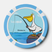 Lot De Jeton De Poker Drôle pélican de pêche (Verso)