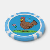 Lot De Jeton De Poker Drôle poulet rustique whimsical dessin animé (Simple)