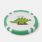 Lot De Jeton De Poker Drôle stegosaurus dinosaure dessin animé (Simple)