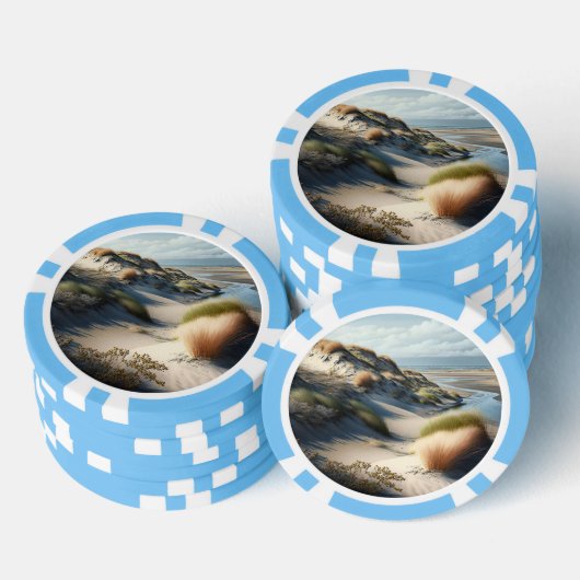 Lot De Jeton De Poker Dunes d'or (Empiler)