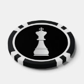 Lot De Jeton De Poker Échecs King blanc (Simple)