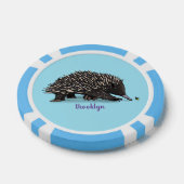 Lot De Jeton De Poker Echidna mignonne avec dessin animé d'abeille (Simple)