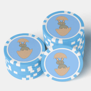Lot De Jeton De Poker Écouter du lapin de l'Oeuf Étrange