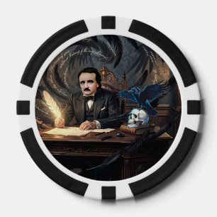 Lot De Jeton De Poker Edgar A. Poe composant Le Corbeau dans des rêves g