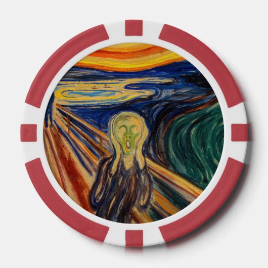 Lot De Jeton De Poker Edvard Munch - Le cri 1910 (Recto)