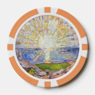 Lot De Jeton De Poker Edvard Munch - Le Soleil 1911