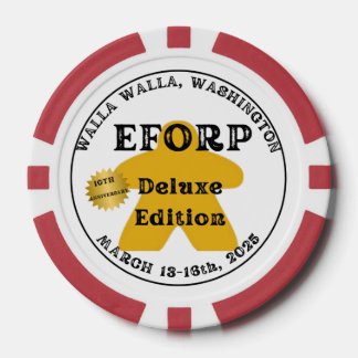 Lot De Jeton De Poker EFORP 2025 10e anniversaire Deluxe Edition