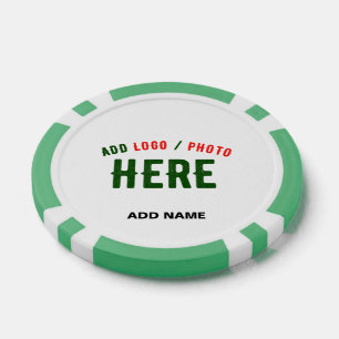 LOT DE JETON DE POKER ÉLÉGANT BLANC PERSONNALISABLE MODERNE VERIFIED MAR