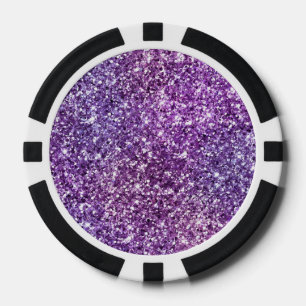 Lot De Jeton De Poker Élégant motif chic abstrait violet