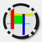 Lot De Jeton De Poker Embrassage coloré (Verso)