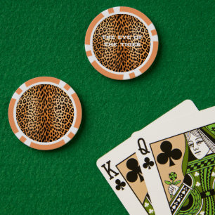 Lot De Jeton De Poker Énergie de Léopard Sauvage – Mode audacieuse à imp