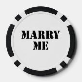 Lot De Jeton De Poker Épouse-moi (Verso)