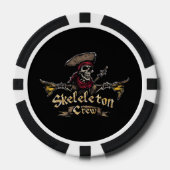 Lot De Jeton De Poker Équipe de squelette (Recto)