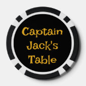 Lot De Jeton De Poker Équipe de squelette (Verso)