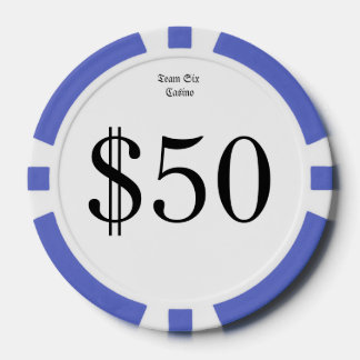 Lot De Jeton De Poker Équipe Six (Funny Casino Money) $50 pièce de casin