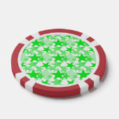 Lot De Jeton De Poker Étoiles 3 Vertes (Simple)