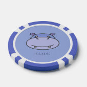 Lot De Jeton De Poker Face Hippo mignonne (Simple)