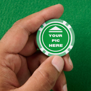 Lot De Jeton De Poker FACILE ! Chips de poker - Vert - Personnalisé