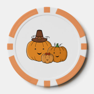 Lot De Jeton De Poker Famille de citrouilles