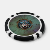 Lot De Jeton De Poker Fantasytic steampunk wolf. (Simple)
