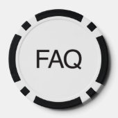LOT DE JETON DE POKER FAQ (Verso)