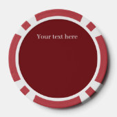 Lot De Jeton De Poker Festive Noël 3ème dinosaure ajouter un texte (Verso)